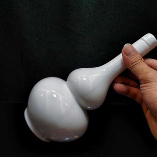Nậm Rượu Đẹp 500ML gốm men sứ Bát Tràng cao cấp mẫu hồ lô cao màu trắng - Nậm Rượu Bát Tràng cho giới sành tửu – Nậm Rượu 500ML chất lượng đảm bảo – Nậm Đựng Rượu (L1A)