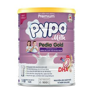 SỮA BỘT PYPO PEDIA GOLD DINH DƯỠNG GIÚP ĂN NGỦ NGON, TRẺ TỪ 1-10 TUỔI 900G