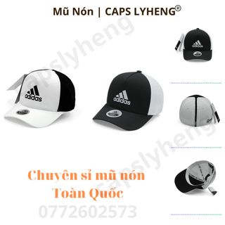 Mũ Lưỡi Trai Sản Xuất Tại Capslyheng Chất Dù Bít Đuôi Logo Adi.das 2 Màu Basic