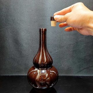 Nậm Rượu Bát Tràng 500ML gốm men sứ cao cấp mẫu Hồ Lô cao màu nâu đỏ - Nậm Rượu Đẹp cho giới sành tửu – Nậm Rượu 500ML chất lượng đảm bảo – Nậm Đựng Rượu (L1)