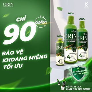 NƯỚC SÚC MIỆNG THẢO MỘC ORIN 500ml - BẢO VỆ RĂNG MIỆNG TOÀN DIỆN CHO CẢ GIA ĐÌNH