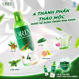 NƯỚC SÚC MIỆNG THẢO MỘC ORIN 500ml - BẢO VỆ RĂNG MIỆNG TOÀN DIỆN CHO CẢ GIA ĐÌNH
