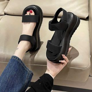 dép sandal quai ngang đế bánh mì