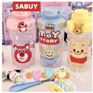 DISNEY Bình Nước 500ml Họa Tiết Hoạt Hình Winnie the Pooh Dễ Thương Cho Bé