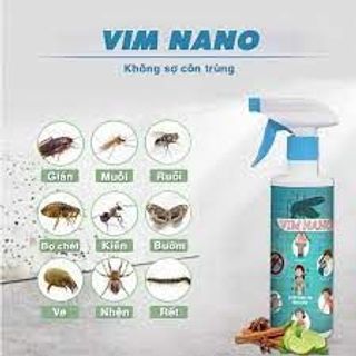 Bình xịt đuổi côn trùng Vim Nano 500ml đuổi ruồi, muỗi, côn trùng gây hại, Mùi thơm thảo mộc tự nhiên, dễ chịu. giá sỉ - giá bán buôn giá sỉ