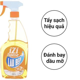 Nước lau bếp cao cấp IZIHOME đa năng 650ml có thể dùng cho bếp từ, gas...