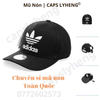 Mũ Lưỡi Trai Sản Xuất Tại Capslyheng Chất Kaki Logo Adi.das Bông Lúa 3 Màu Basic