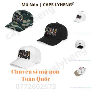 Mũ Lưỡi Trai Sản Xuất Tại Capslyheng Logo Pu.ma Họa Tiết Chất Kaki Khóa Dán