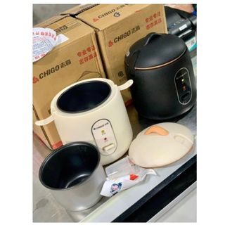 NỒI CƠM ĐIỆN CHIGO 1,2L NỘI ĐỊA TRUNG Kiểu dáng tròn, Thiết kế ngộ nghĩnh nấu cơm siêu nhanh