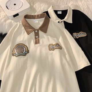 ÁO POLO UNISEX NAM NỮ, ÁO THUN CÓ CỔ TAY LỠ FORM RỘNG COTTON ENJOY