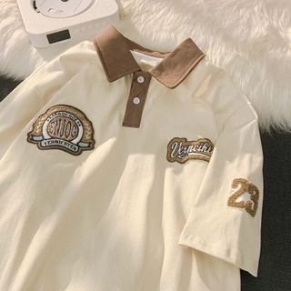 ÁO POLO UNISEX NAM NỮ, ÁO THUN CÓ CỔ TAY LỠ FORM RỘNG COTTON ENJOY