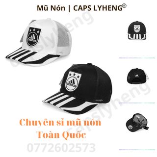 Mũ Lưỡi Trai Sản Xuất Tại Capslyheng Chất Kaki Phối lưới Logo Adi.das Thêu 3D Khóa Bấm Nhựa