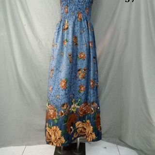 Đầm maxi cúp ngực lanh thái nhiều màu