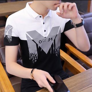 ÁO IN CHỮ M SIÊU BỰ PHỐI ĐEN TRẮNG SIÊU ĐẸP