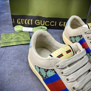 Giày Thể Thao Sneaker GC Xanh Đính Đá ( Hàng Chuẩn siêu cấp trung )