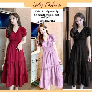 [HCM] Đầm 3 tầng nhún eo thanh lịch D079 - Lady Fashion - Khánh Linh Style giá sỉ