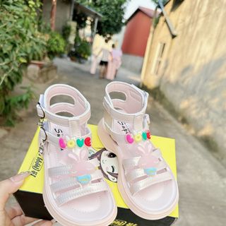 Sandal bé gái đính nơ - thỏ size 32-37