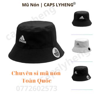Mũ Nón Bucket Sản Xuất Tại Capslyheng Chất Dù Logo Adi.das In Nhiệt Basic