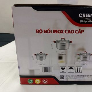 Bộ nồi INOX 3 đáy Creen CR-P666