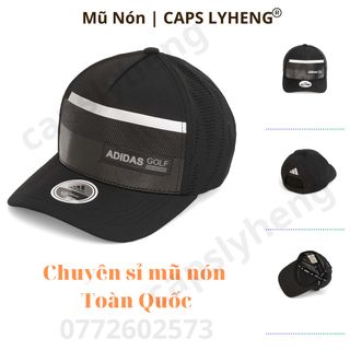 Mũ Lưỡi Trai Sản Xuất Tại Capslyheng Chất Dù Chấm Laser Logo Adi.das Ốp Da