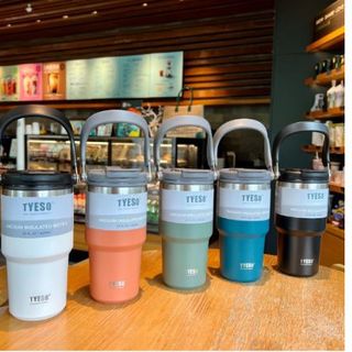 Ly giữ nhiệt inox 304 có quai xách dung tích 900ML cao cấp Tyeso