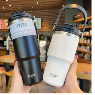 Ly giữ nhiệt inox 304 có quai xách dung tích 900ML cao cấp Tyeso