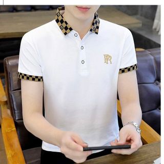 ÁO TRẮNG IN CỔ VÀ IN CHỮ R SIÊU TO