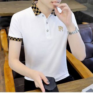 ÁO TRẮNG IN CỔ VÀ IN CHỮ R SIÊU TO