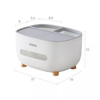 Hộp Đựng Giấy Ăn Kèm Khay Để Điện Thoại Điều Khiển ECOCO