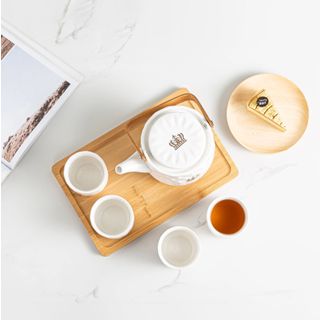 Bộ tách trà sứ 6 món 2129