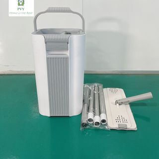 ( HÀNG CAO CẤP ) Bộ lau nhà ,CHỔI lau nhà tự vắt THÔNG MINH tách nước bẩn TM0411 KÈM 2 MIẾNG LAU