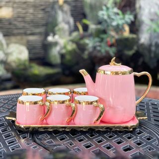 Bộ tách trà sứ 8 món 2126