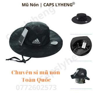 Nón Vành Sản Xuất Tại Capslyheng Chất Kaki Phối Dù Chấm Laser Logo Adi.das