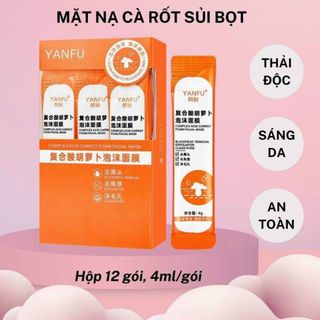 Mặt Nạ Cà Rốt Sủi Bọt Thải Độc Trắng Da