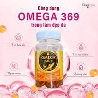 Viên Uống Omega 3, 6, 9 bổ não, tăng trí nhớ, sáng mắt ( 60 Viên )-Singcare