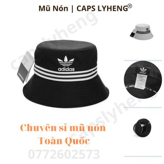 Mũ Nón Bucket Sản Xuất Tại Capslyheng Chất Kaki Logo Adi.das Thêu 2D Basic Đai Nón Họa Tiết giá sỉ