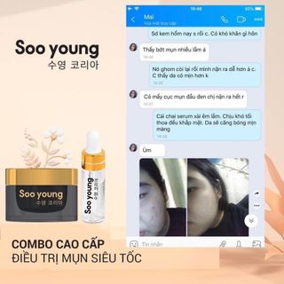Bộ Kem Face Serum Mụn Soo Young (Acne skin care)