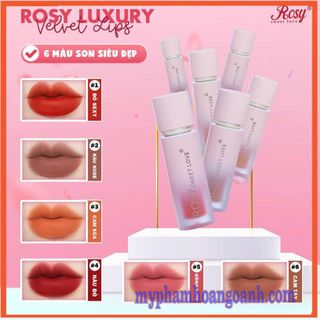 Son Kem Lỳ Rosy Luxury chính hãng không chì, mềm mịn lâu trôi, an toàn cho mẹ bầu chính hãng giá sỉ