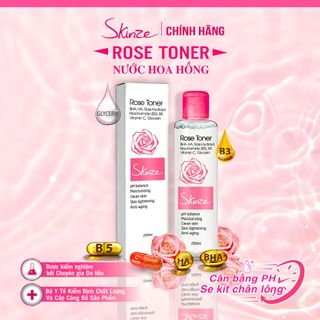 Nước hoa hồng Toner Skinze Acne Oil Control cho da dầu mụn Diếp cá Hoa hồng BHA Niacinamide Azelaic Acid Tetrahydro Curcumin