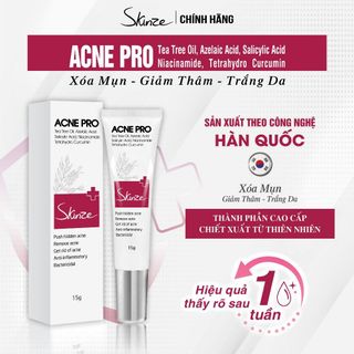 Kem chấm mụn Skinze loại bỏ mụn thâm mụn viêm mụn lưng mụn ẩn tinh dầu tràm trà Azelaic acid BHA Niacinamide B5 kháng viêm giảm thâm mụn