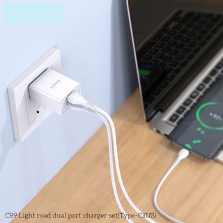 Bộ cóc cáp sạc Hoco C89 Cổng Type C