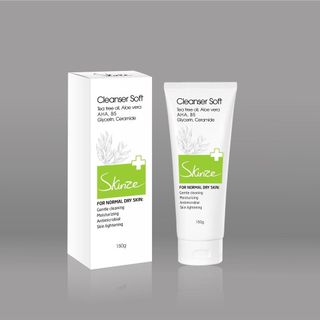 Sữa rửa mặt Skinze Cleanser Soft cho da khô thường nhạy cảm Trà Xanh Tràm Trà Khổ Qua B5 Lô Hội