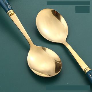 SÉT 6 THÌA XANH CẨM THẠCH SANG TRỌNG