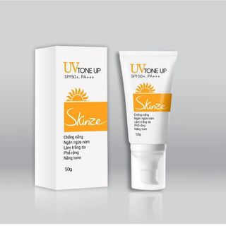 Kem chống nắng Skinze Tone Up 50g phổ rộng nâng tone UV SPF50+ PA +++ chống UVA UVB