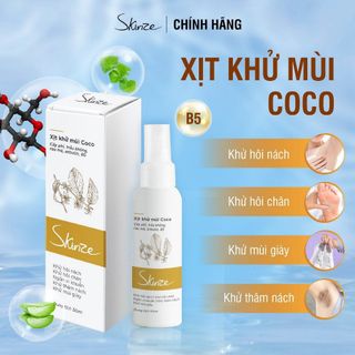 Xịt khử mùi Skinze hương coco khử mùi hôi nách hôi chân xịt khử mùi giày thay cho lăn nách lăn khử mùi hôi nách khử thâm nách. giá sỉ