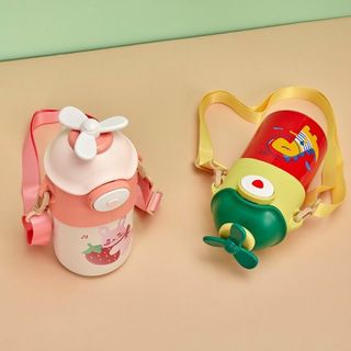 Bình giữ nhiệt chong chóng kèm ống hút cho bé 500ml