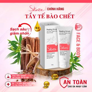 Tẩy da chết Skinze Peeling Scrub BHA AHA Azelaic acid Glycerin tẩy tế bào chết face và toàn thân