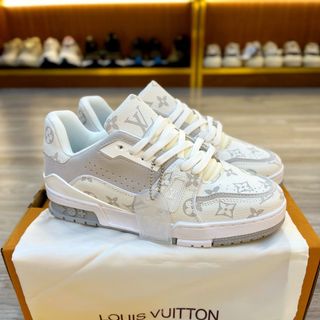 Giày Thể Thao Sneaker LV Trắng Xám Siêu Cấp ( Hàng Chuẩn Siêu Cấp Trung )