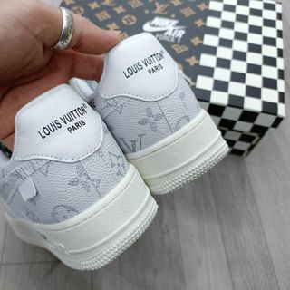 Giày Thể Thao Sneaker AF1 LV Xám SC ( Hàng Chuẩn Siêu Cấp Trung )
