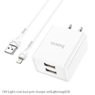 Bộ cóc cáp sạc Hoco C89 Cổng Lightning